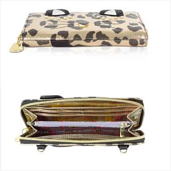 NWT Betsey Johnson Cheetah Kitty Crossbody Wallet - Picture 4 of 7